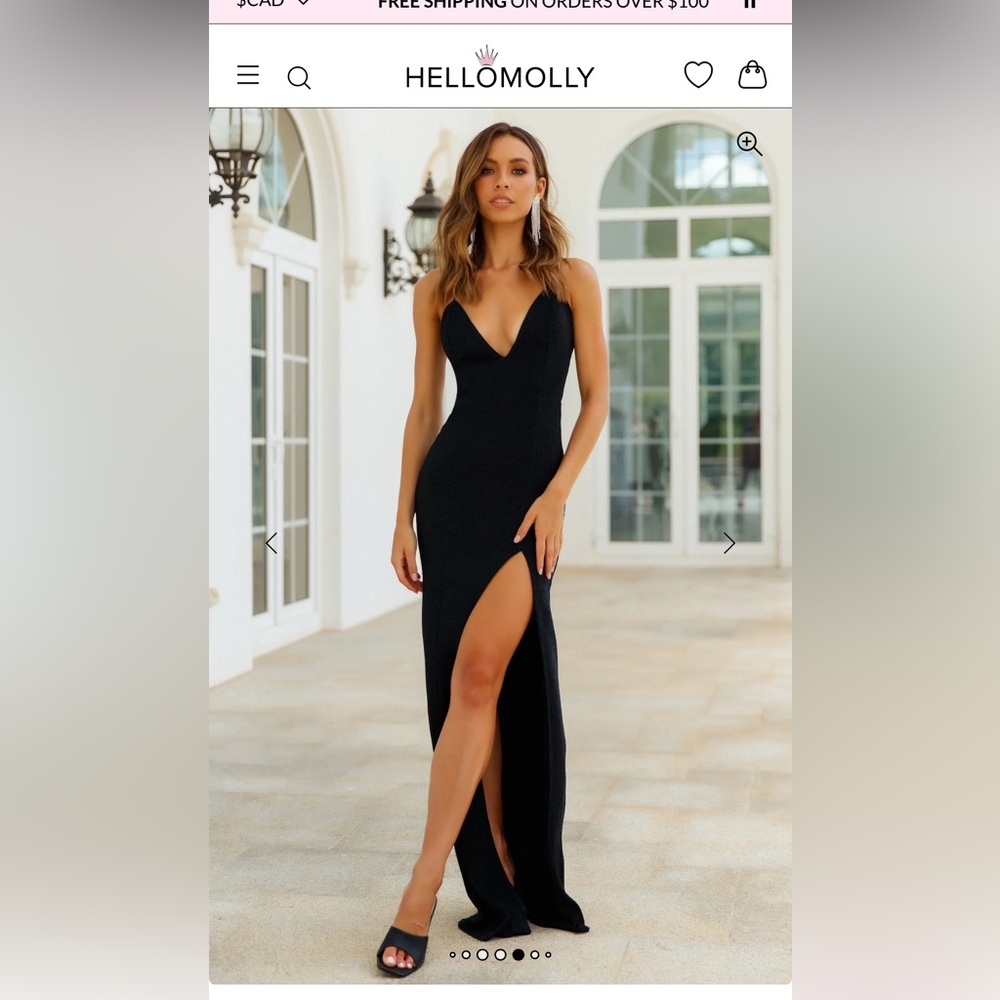 Hello Molly Elegant Black Maxi Dress